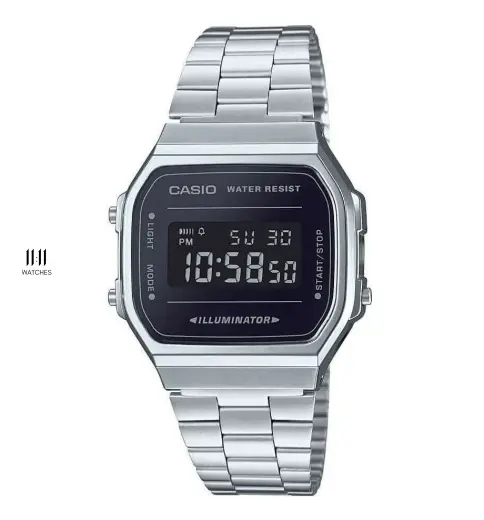 Casio Vintage A168WEM-1DF &ndash; Đồng Hồ Điện Tử Unisex D&acirc;y Th&eacute;p