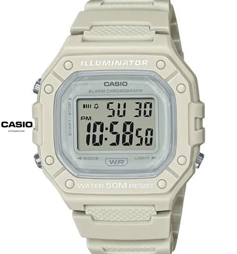 [Đồng hồ Unisex CASIO] UNISEX W218