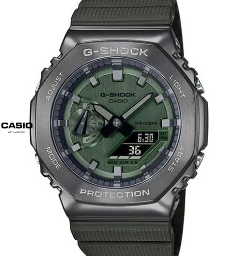 [Đồng hồ Nam CASIO] GSHOCK GM2100 Xanh lá