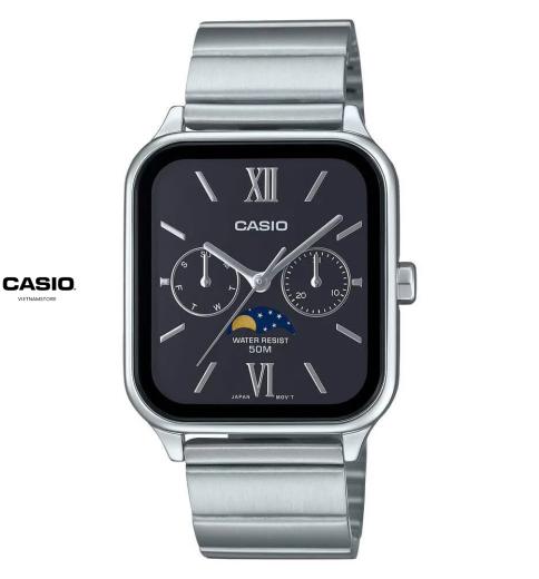 Đồng Hồ Casio Standard Moon Phase - Dây Kim Loại MTP-M305D