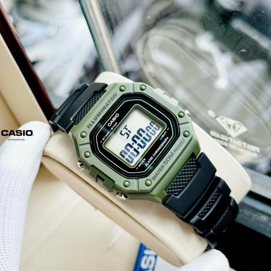 [Đồng hồ Unisex CASIO] UNISEX W218