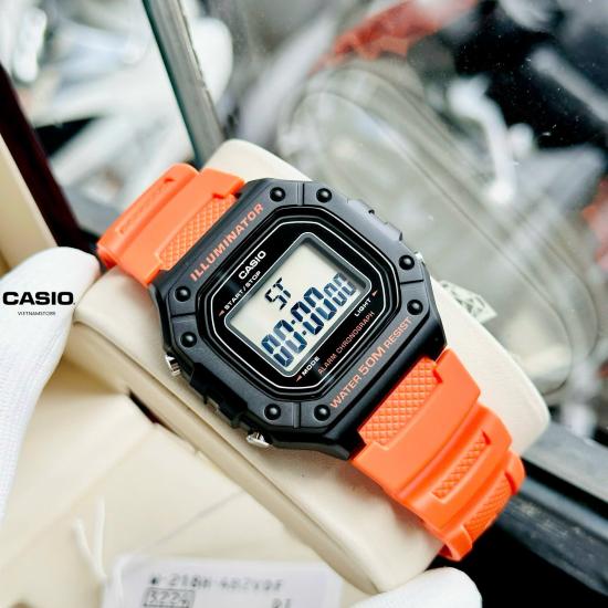 [Đồng hồ Unisex CASIO] UNISEX W218